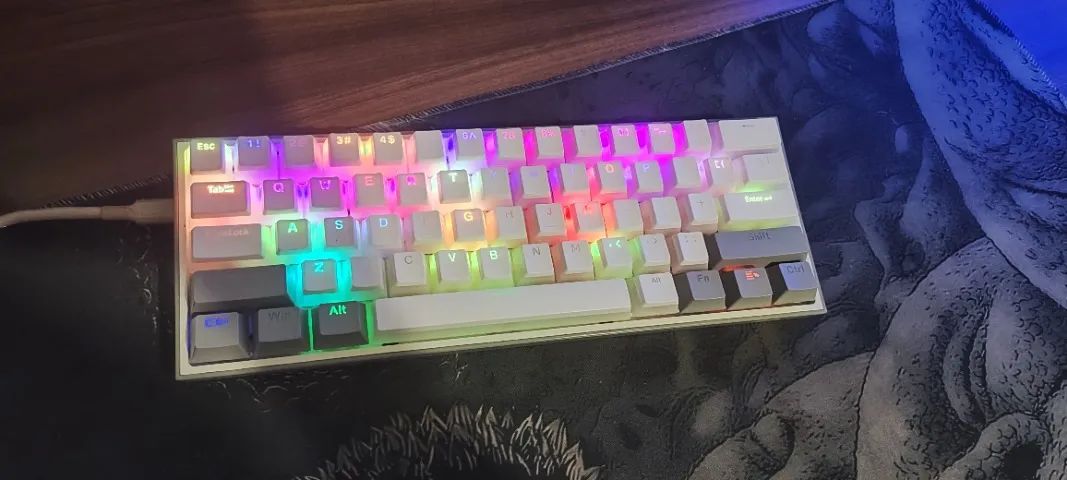 Teclado Mecânico Redragon Fizz ARGB Red Switch + Pudding - Foto 3