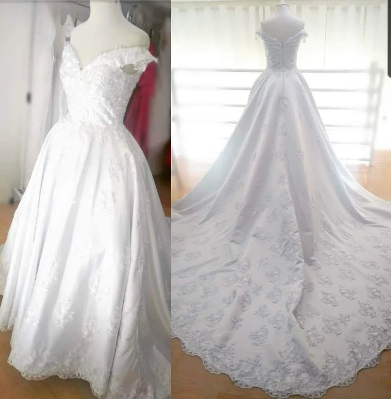 Vestido de noiva princesa bordado com renda - Foto 2