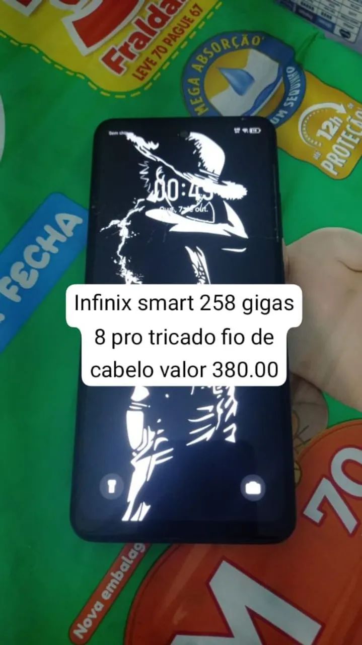 Infinix smart 8 pro 258 gigas tricando fio de cabelo 
