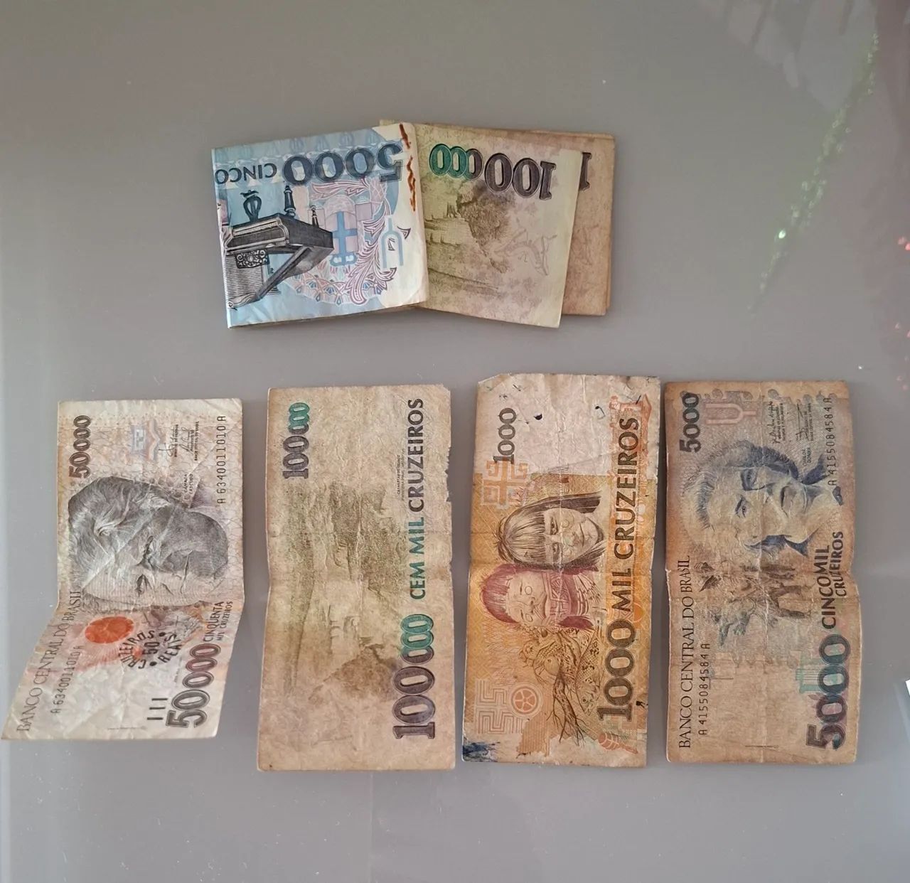 Lote de Cédulas Antigas do Cruzeiro (Históricas e Colecionáveis) - Foto 2