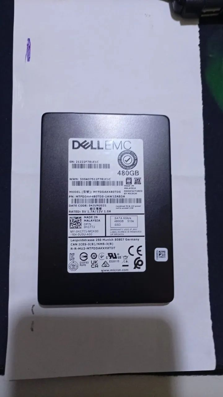 SSD 480GB DELL EMC - Foto 3