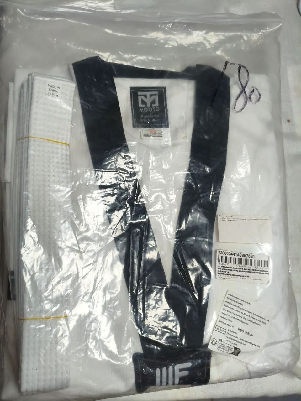 Kimono tamanho 180 para taekwondo 