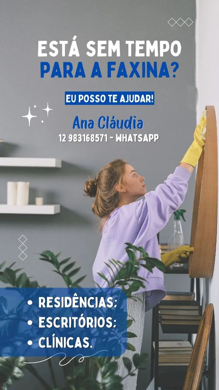 Trabalho com faxina valor abaixo da média 