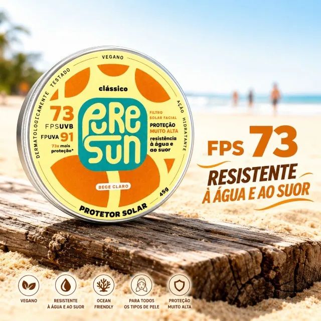 Protetor Solar Puresun Bege Claro - Foto 4
