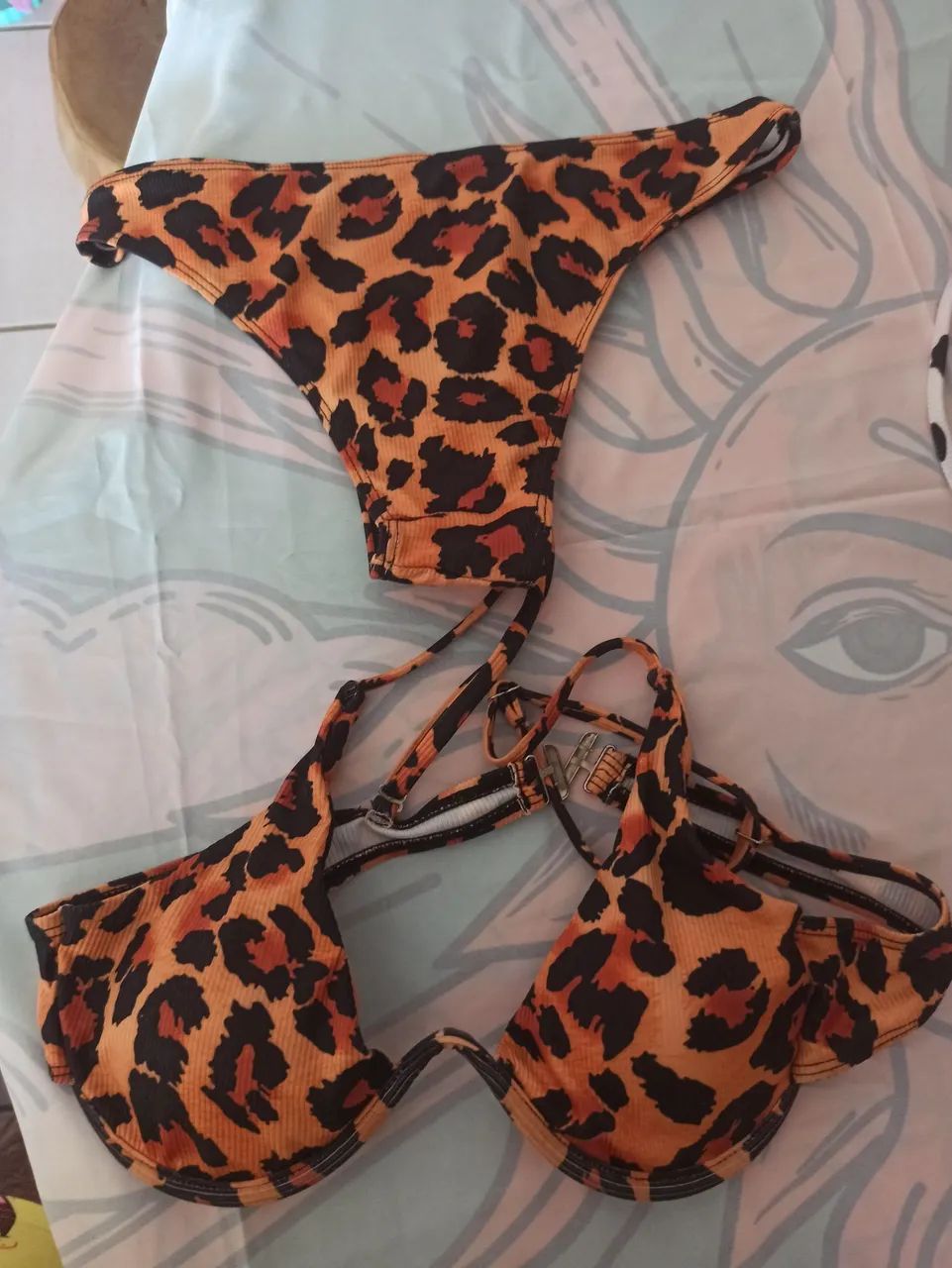 Kit 2 biquínis de onça com bojo removível  - Foto 5