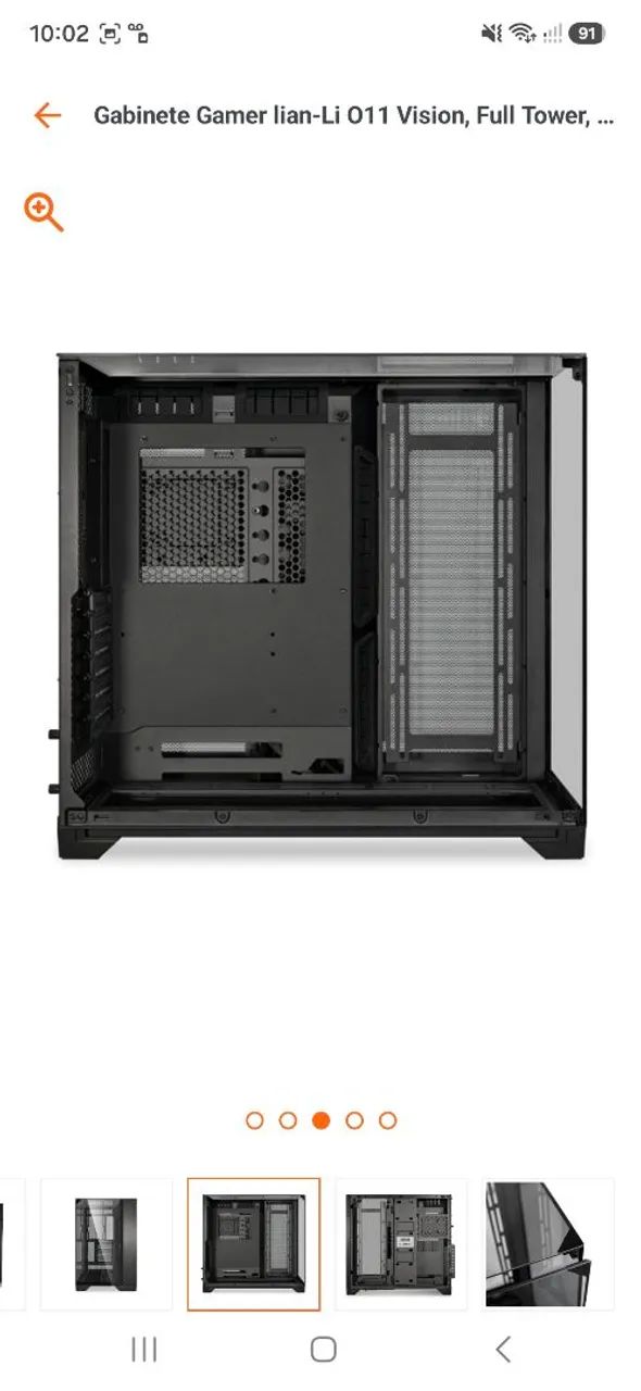 Gabinete Lian Li Vision black  - Foto 3