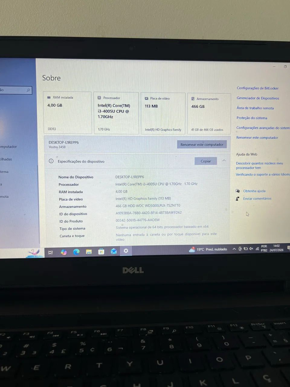 Notebook Dell Vostro 3458 - Foto 2
