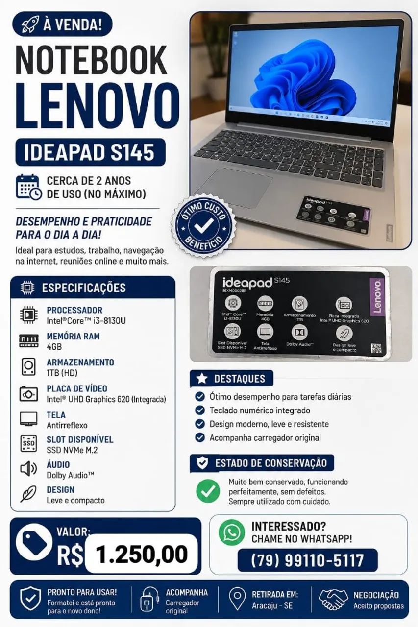 Notebook Lenovo 