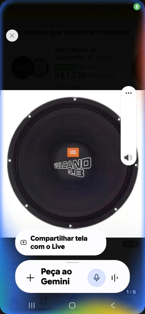 SUBWOFER JBL VULCANO ULTIMAT 3.8 18" - Foto 2
