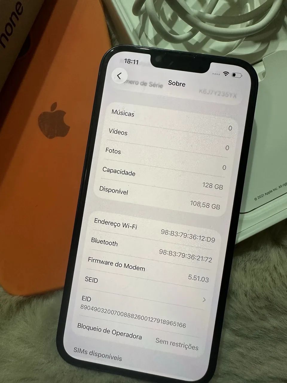 iPhone 13 128gb caixa tudo original  - Foto 2