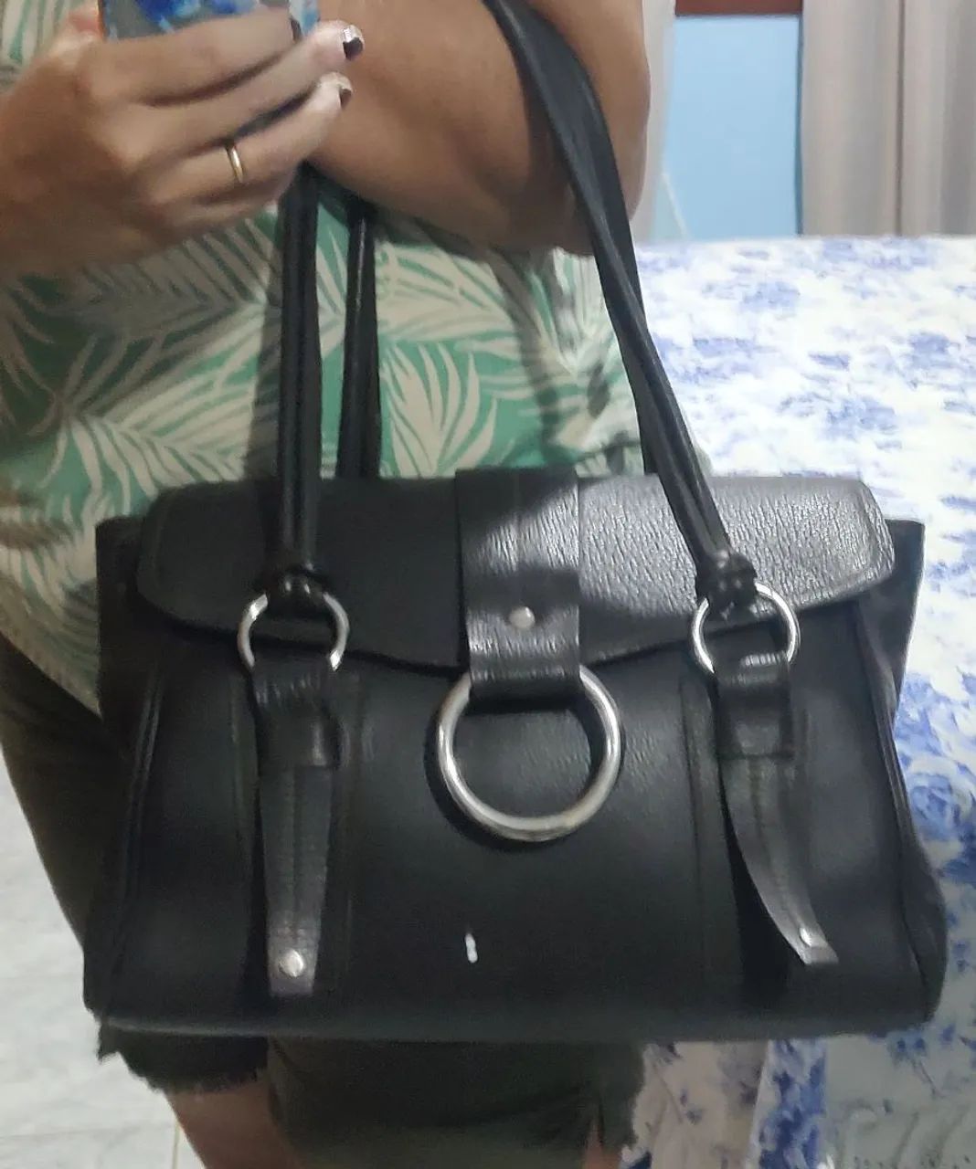 Bolsa de couro legítimo Nativa - Foto 3