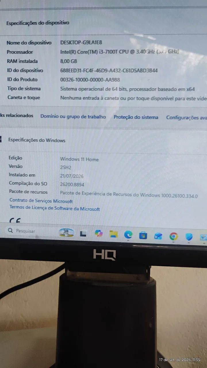 CPU i3 sétima geração SSD 240 - Foto 4