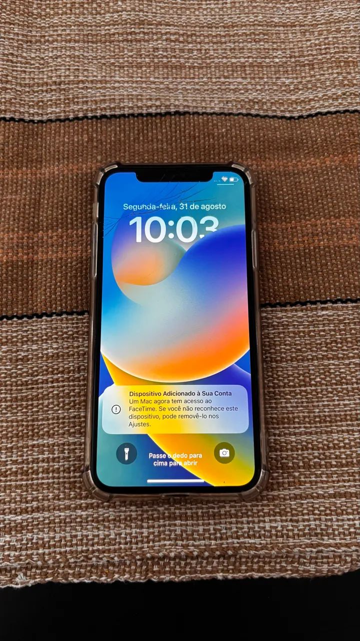 iPhone X 64GB com tela trincada. - Foto 4