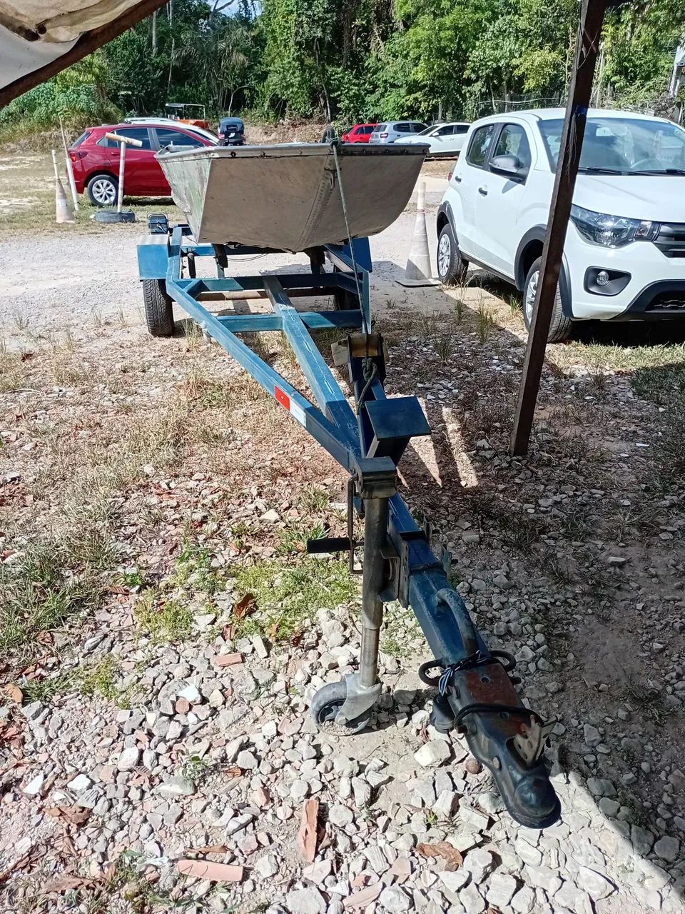 Motor de popa mercury com bote de aluminio 5 mts - Foto 6