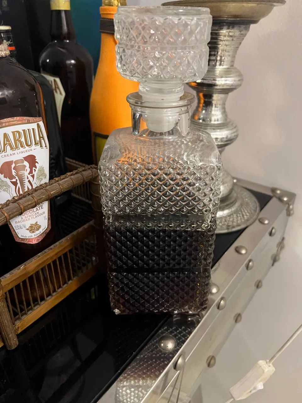 Garrafa de vidro para bebida 