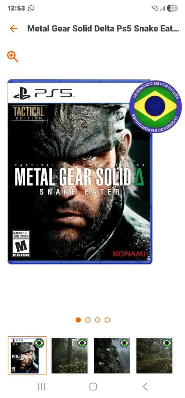 Metal gear solid 3 PS5