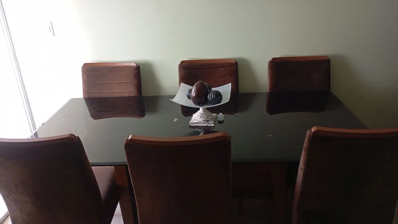 Mesa de vidro fumê  - Foto 4