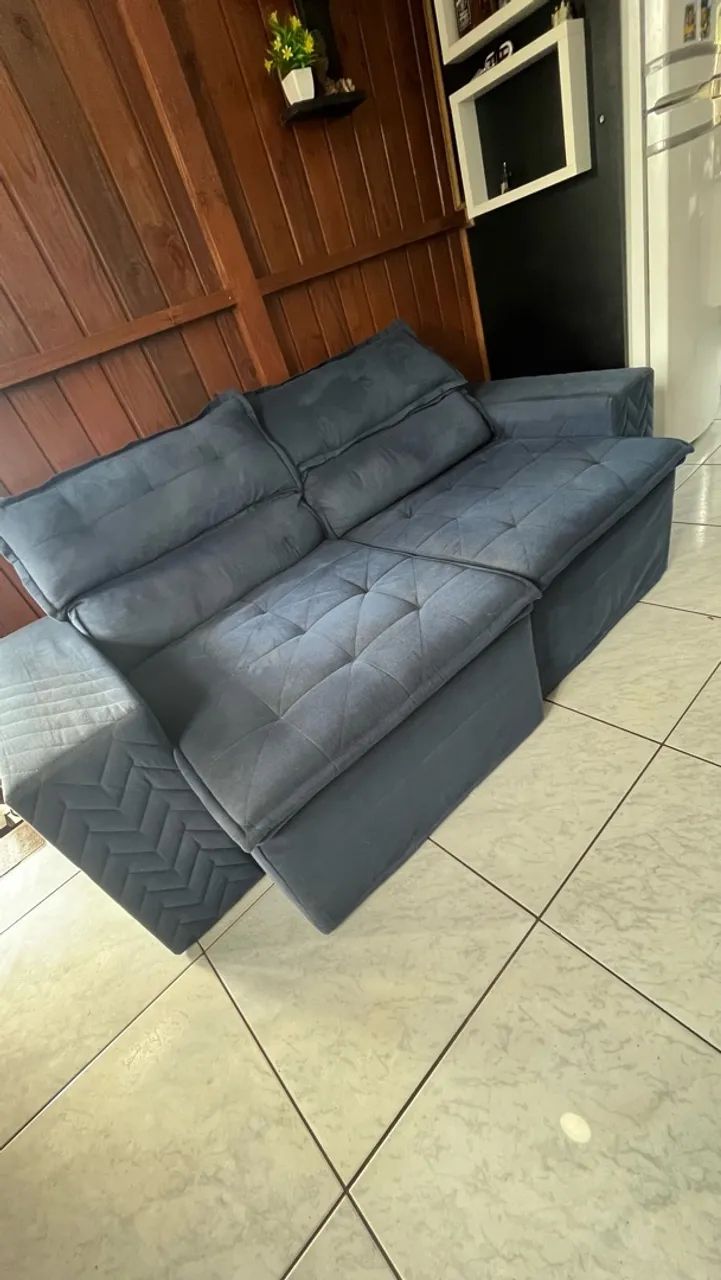 Sofá retrátil 2 lugares usado