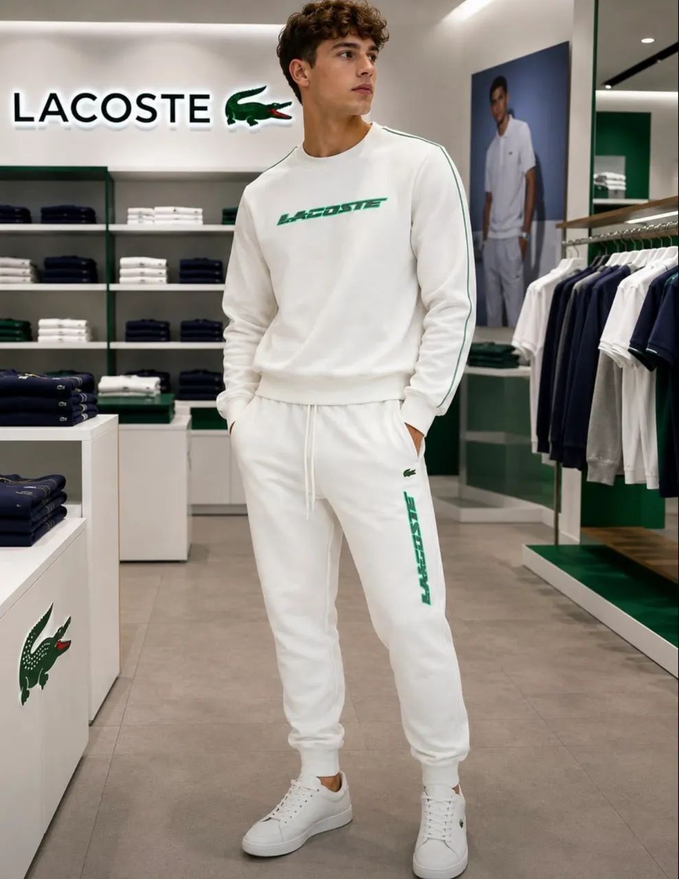 Conjunto Moleton Masculino Lacoste