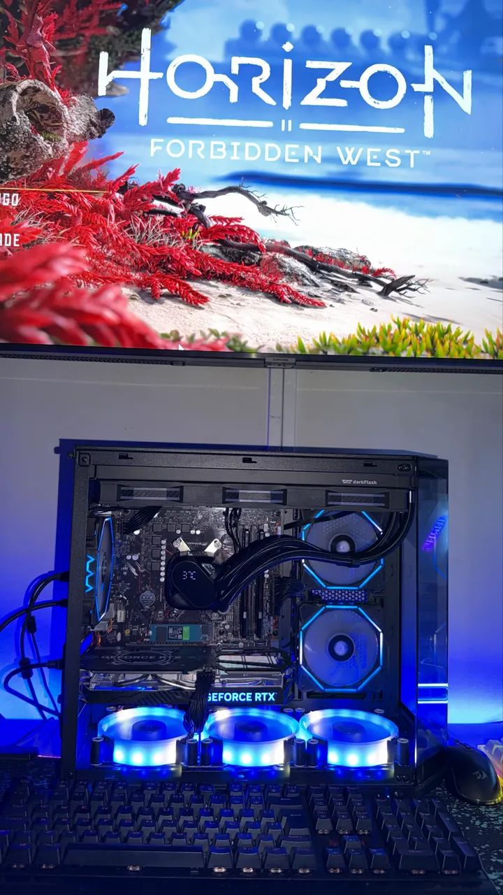 PC GAMER ASUS - Ryzen 7 5700 - RTX 3070 Ti -  impecável  - Foto 3