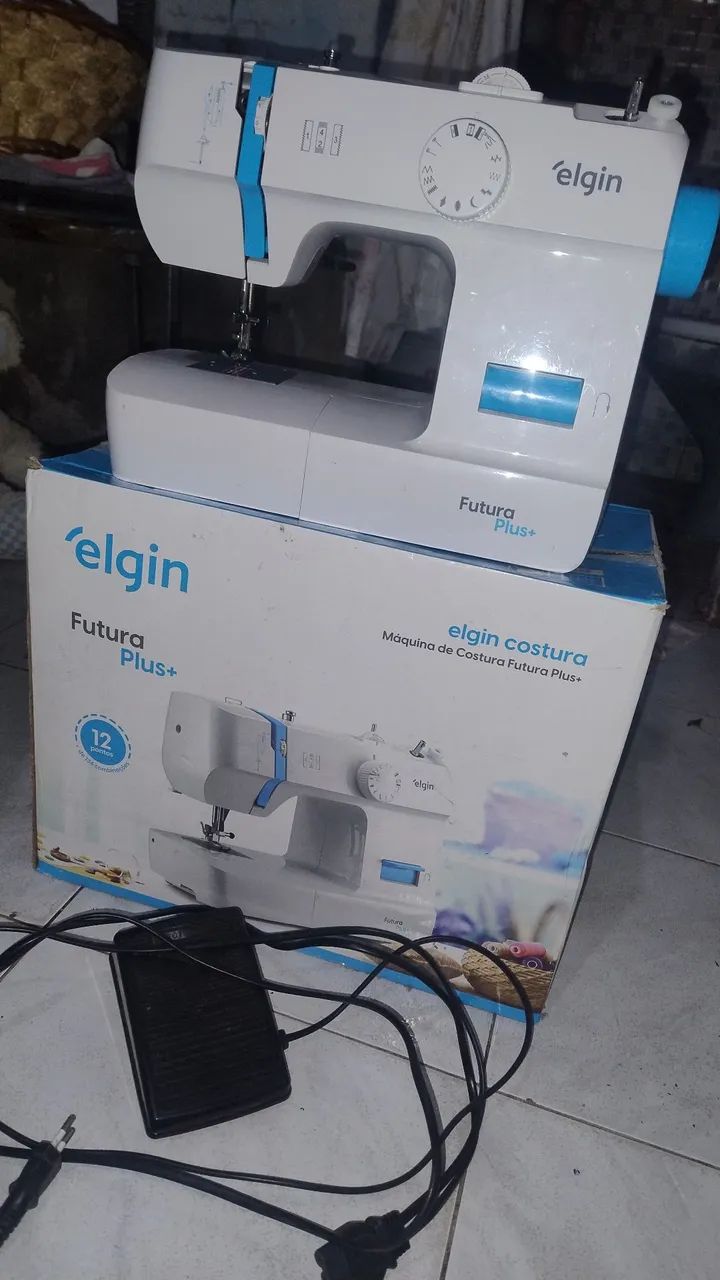 VENDO MÁQUINA ELÉTRICA DE CONSTURA ELGIN  - Foto 2