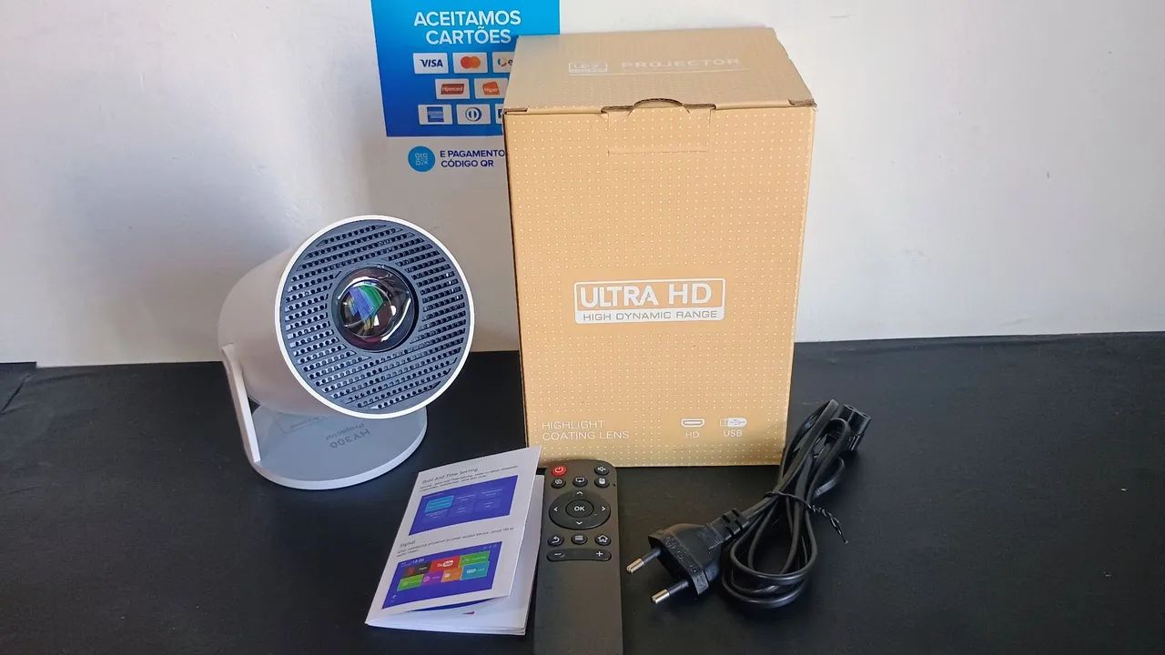Projetor smart Ultra HD Android / PREÇO IMPERDÍVEL 