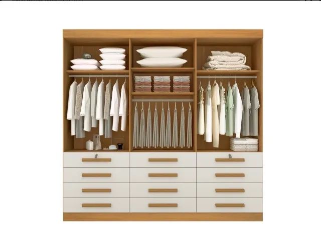 Guarda Roupa Cinamomo Off White Monaco Master 6 Portas - Foto 2
