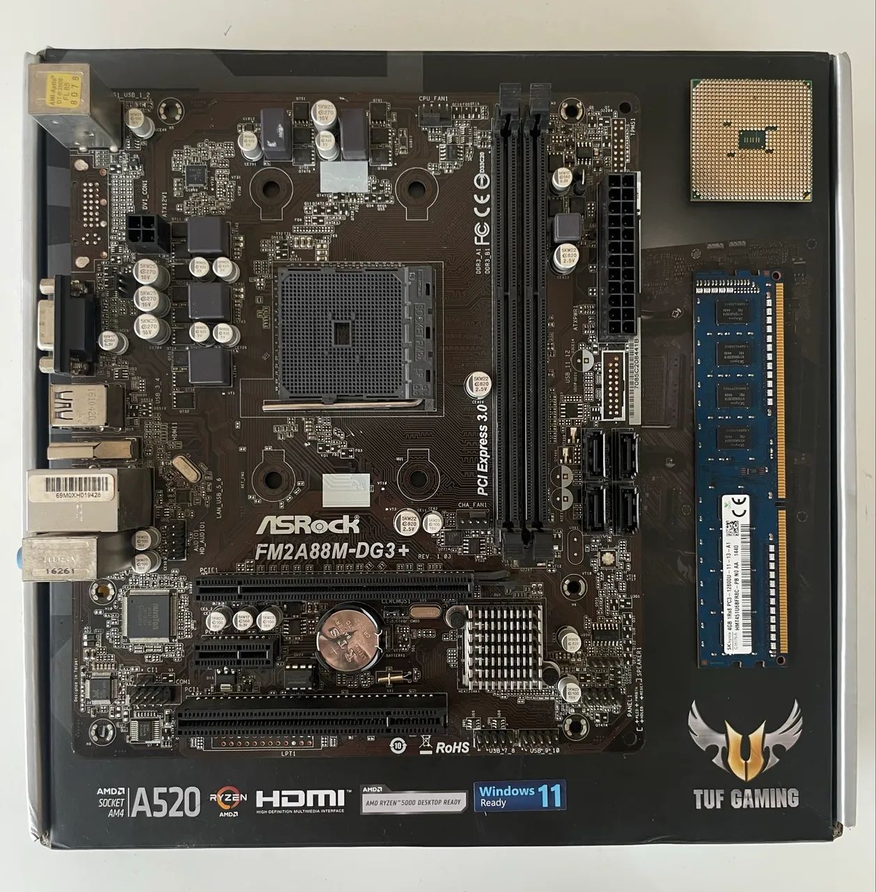 Placa mãe ASRock FM2A88M-DG3+ - Foto 2