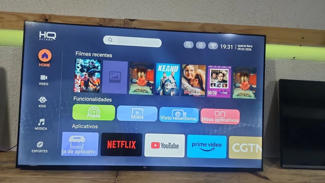 TV 60 polegadas smart com cabo controle todos apss YouTube e Netflix Bluetooth e d  mais 