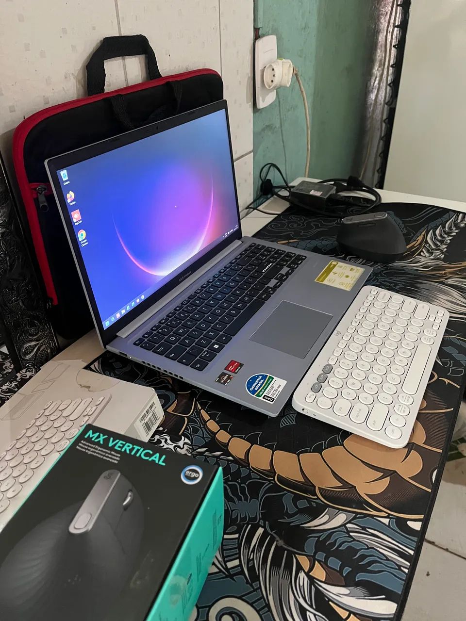 Notebook Asus vivobook, Rysen 7-4800h + teclado logitech pebble keys 380s - Foto 3