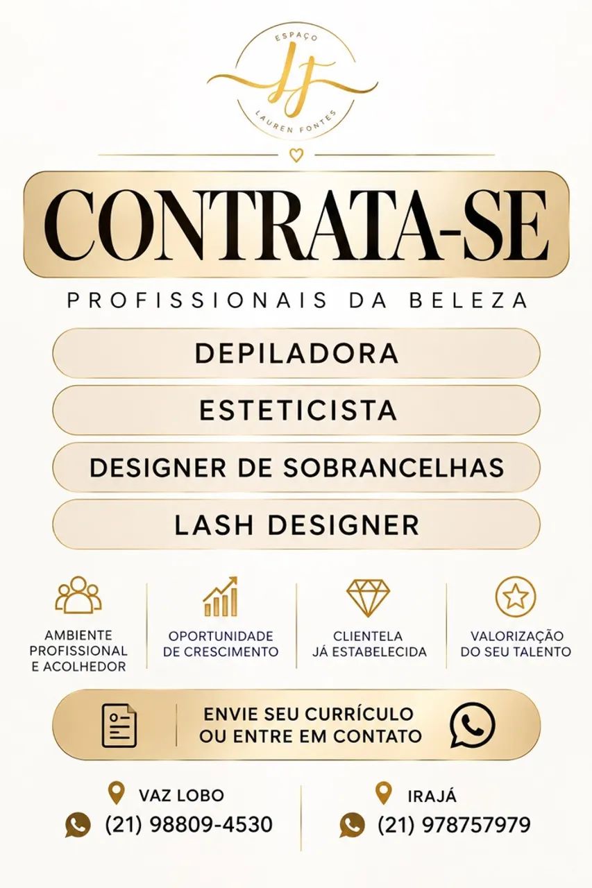 ? OPORTUNIDADE DE EMPREGO 