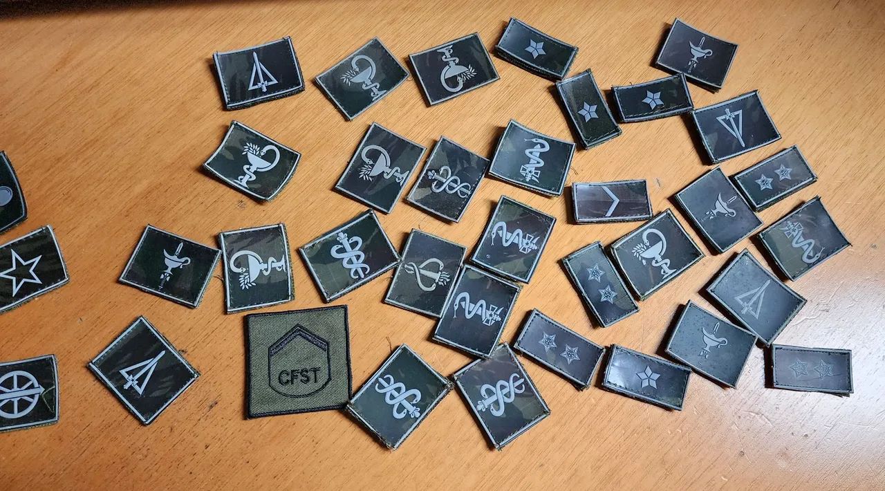 Kit Insígnias divisas militares velcro