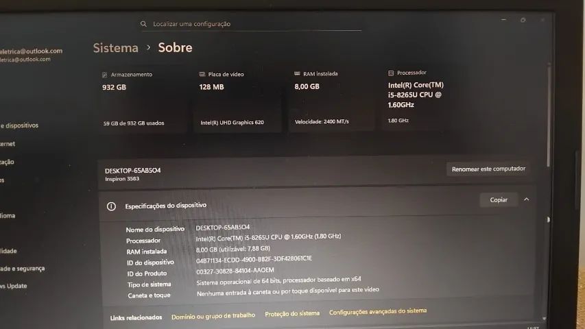 DELL INSPIRION 15 P75F - FUNCIONANDO - Foto 4