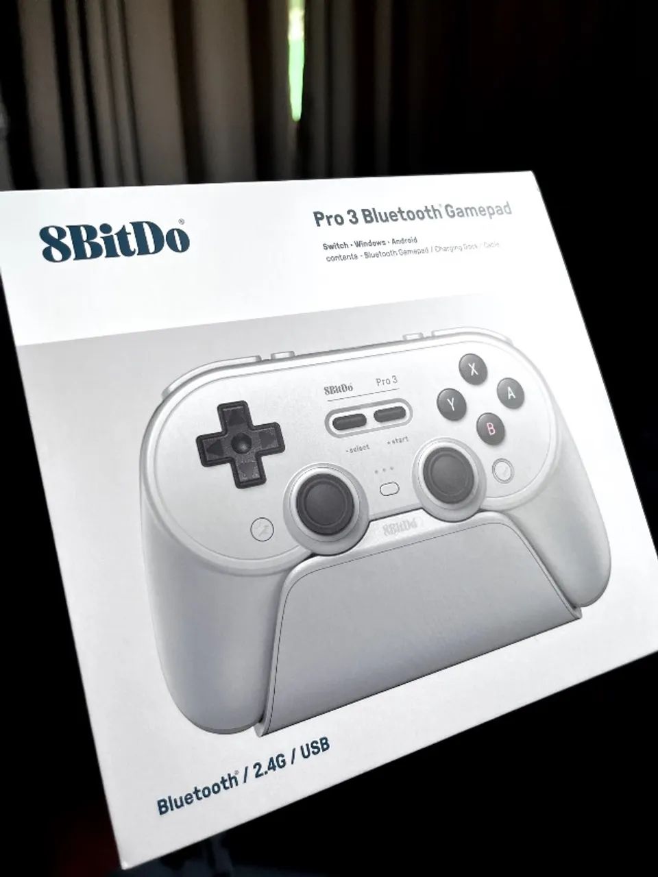 Controle 8Bitdo Pro 3 Bluetooth com TMR Joysticks - Foto 5