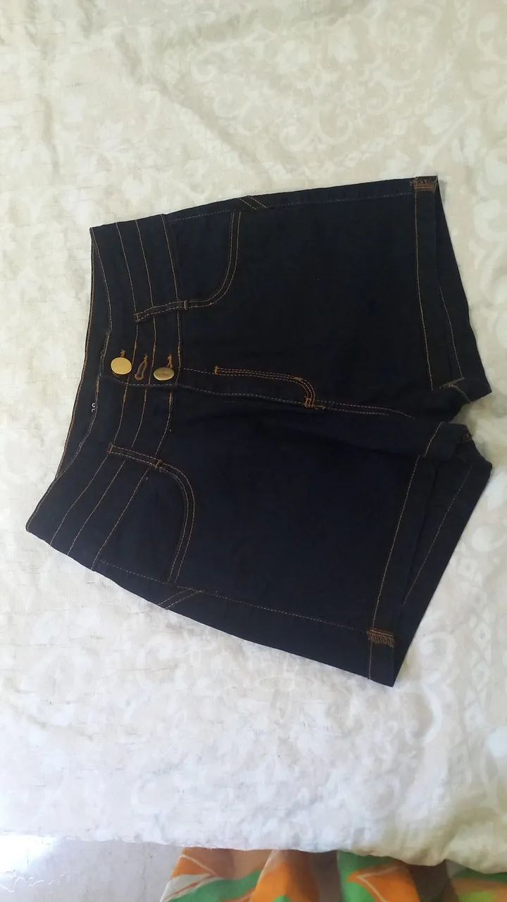 Shorts jeans num 38 pouco usados - Foto 2