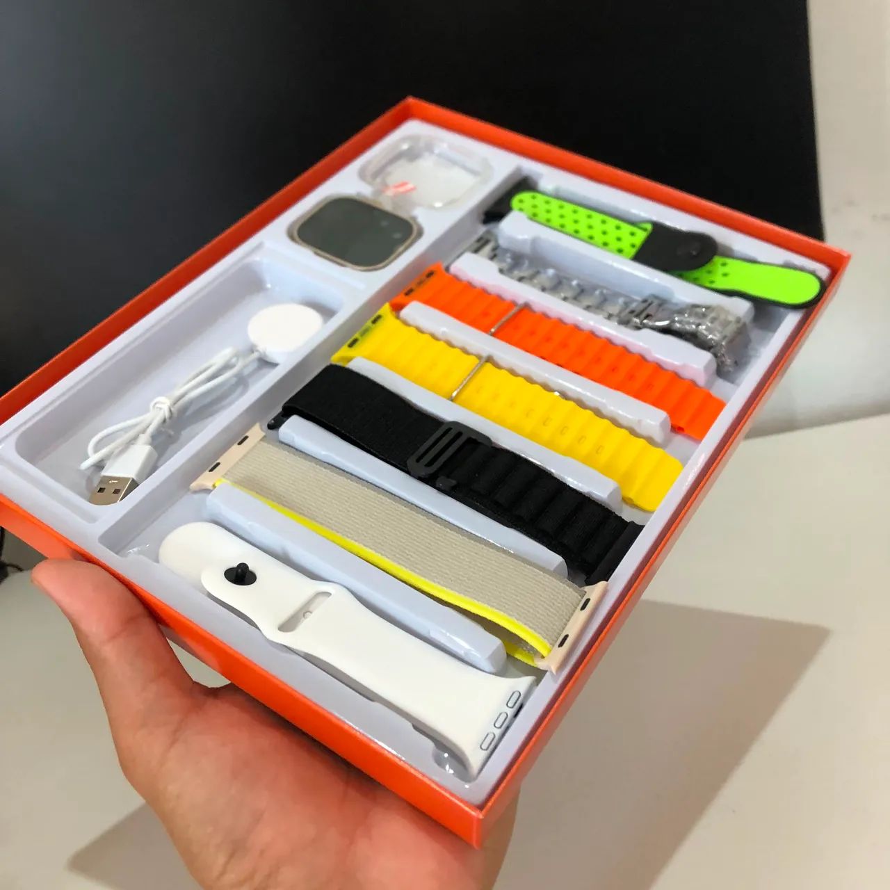 Smartwatch Com 7 Pulseiras e Brinde Novo - Foto 2