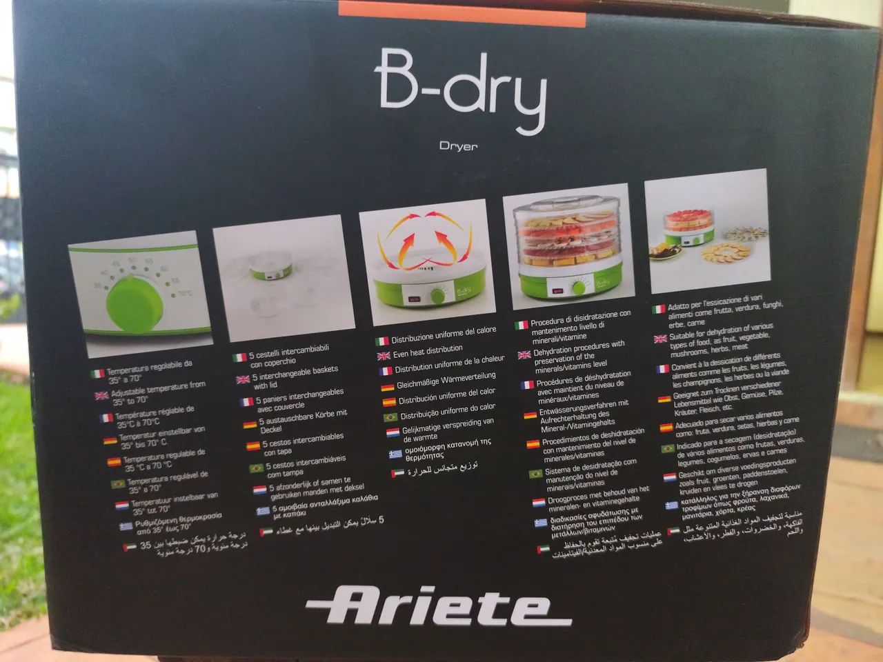 Desidratador De Alimentos Frutas Ariete B-dry 5 Bandejas - Foto 2