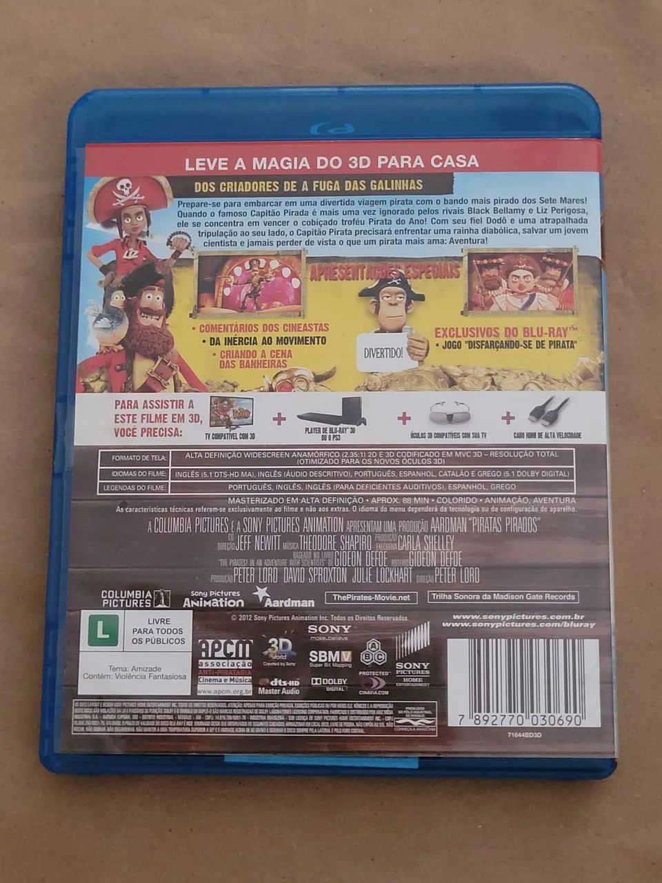 Blu-ray Piratas Pirados 3d - Foto 2
