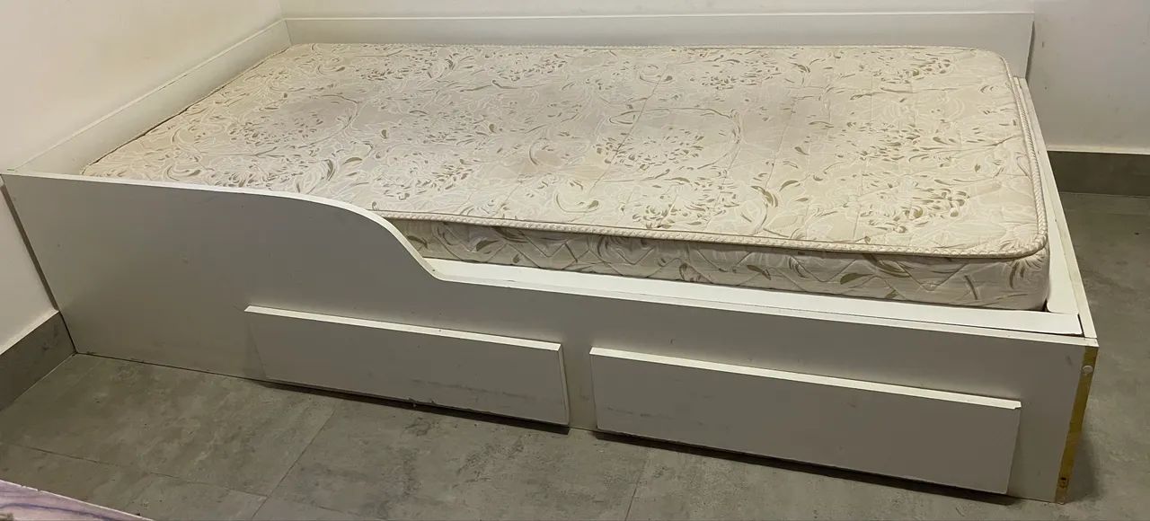 Cama com 2 gavetas solteiro 