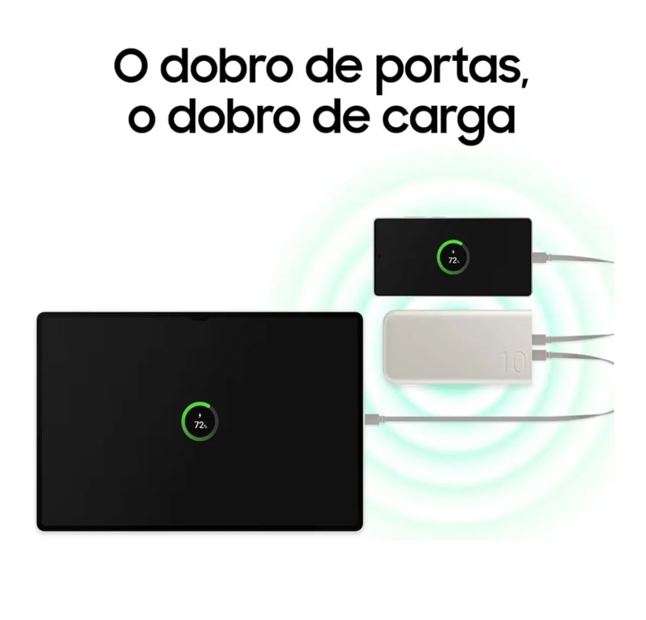 Bateria Externa Samsung 10000mAh 25W Super rápida Portátil NOVA LACRADA - Foto 5
