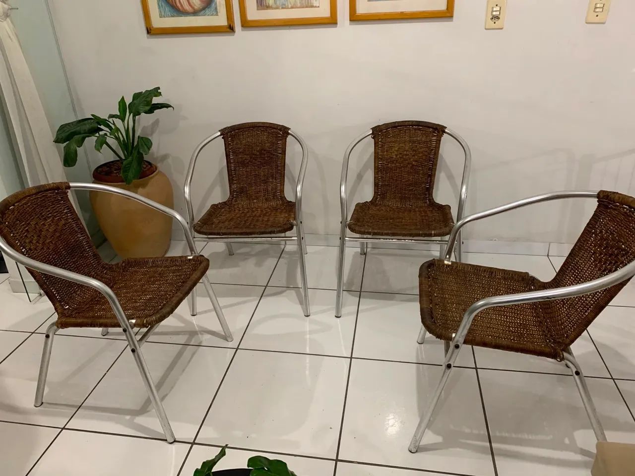 Cadeiras de alumínio 