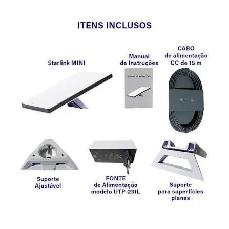 Kit Starlink Mini Antena Anatel Nova - Foto 2