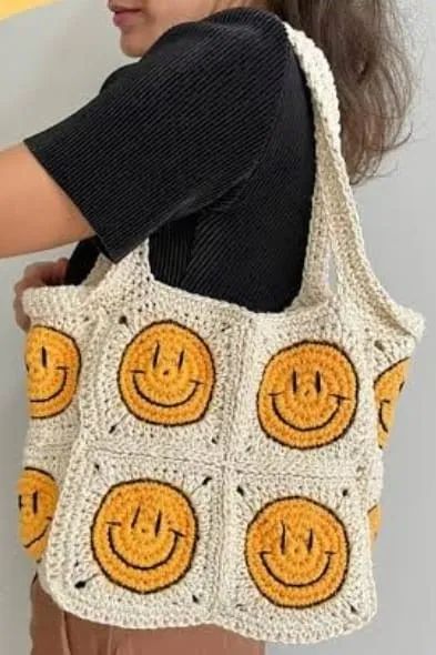 Bolsa Smile de Croche - Foto 2