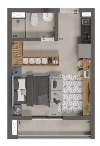 PLANTA 26m²