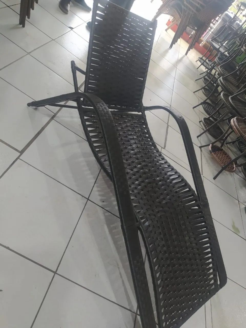 ESPREGUIÇADEIRA DE FIBRA AJUSTAVEL - Foto 4