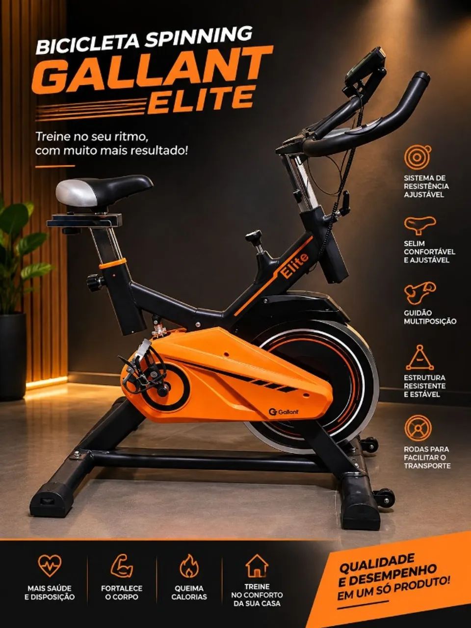 Bicicleta Spinning Gallant Elite - Foto 2