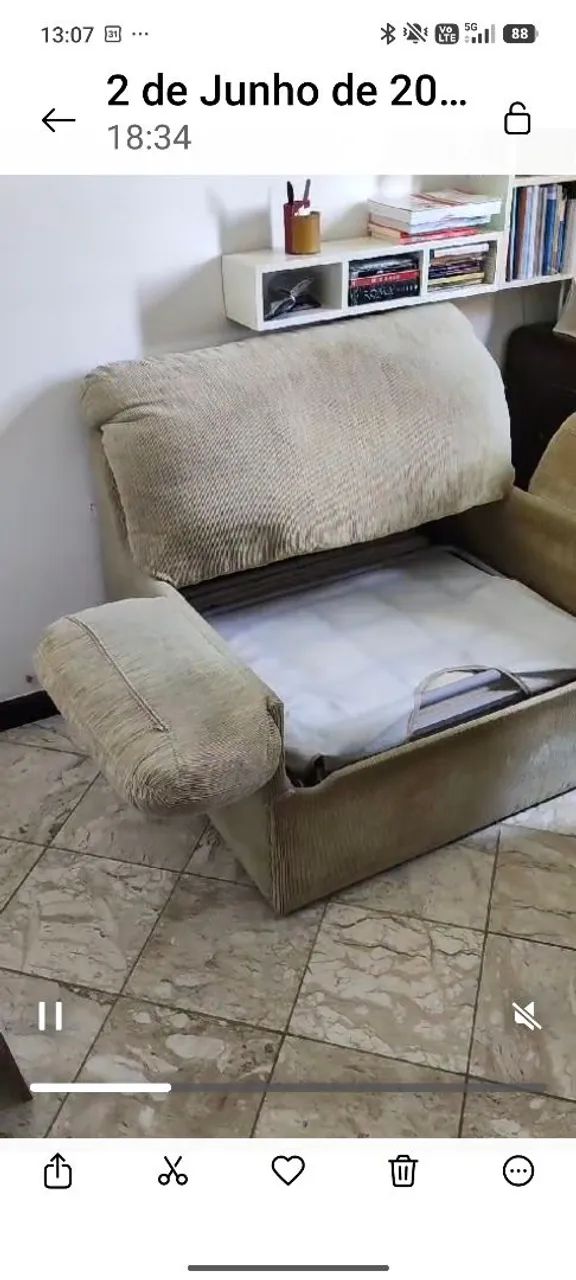 Sofá - cama solteiro da Herval  - Foto 2
