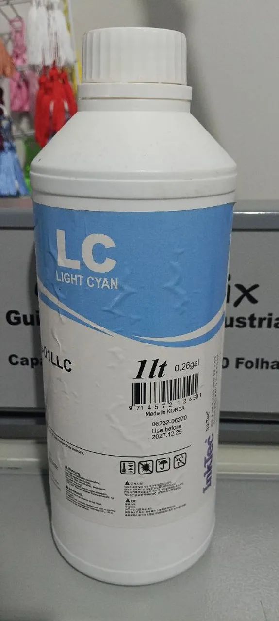 Tinta Inktek para Epson Light Cian