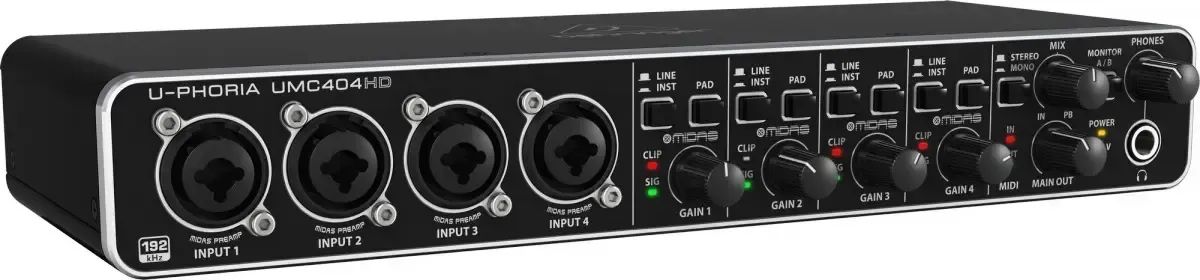 Interface de áudio Behringer U-Phoria UMC404HD 2ª geração - Foto 4