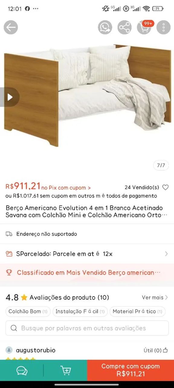 Berço 4 em 1 - Foto 6